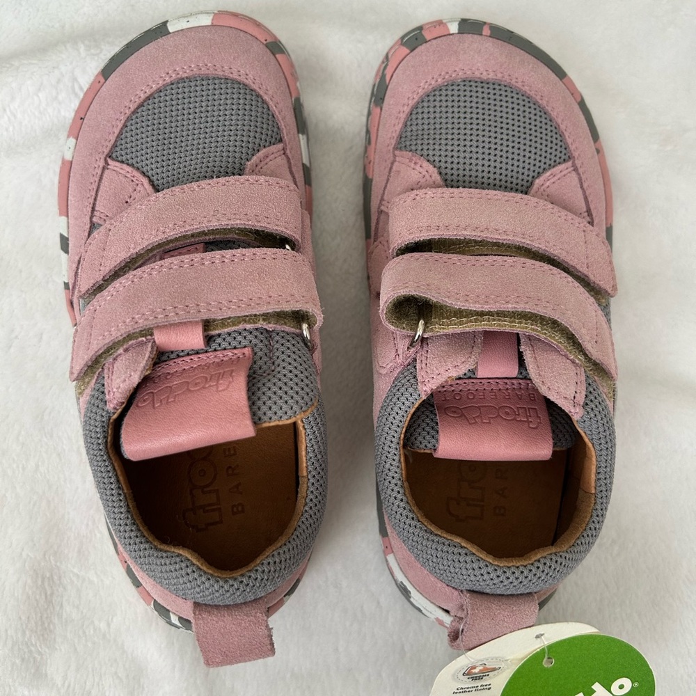 Froddo Pink and Gray Kids Sneakers